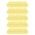 Set de houppes à poudre triangulaires jaunes, douce houppe de maquillage pour usage sec et humide. - 50 Pièces Jaune