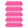 Grande houpette de maquillage en velours triangle rose, douce pour usage sec et humide. - 50 Pièces Rouge Rose