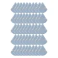 Grandes houppes de maquillage triangulaires, houppe de poudre douce en velours, lot - 50 Pièces Bleu Gris