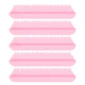 Lot de houppes à maquillage triangulaires roses, éponge cosmétique douce en velours pour poudre. - 100 Pièces Rose