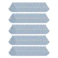 Lot de houppes de maquillage triangulaires bleues, éponge cosmétique douce en velours. - 100 Pièces Bleu Gris
