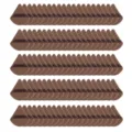 Lot de houppes de maquillage triangulaires marron en velours, douces pour poudre sèche et humide. - 100 Pièces Café Foncé