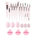 29pcs Pink Makeup Brush Set Beauty Sponge Foundation Powder Puff Professional Cosmetic Tools - 29 Piece Pink Makeup Brush Sponge Set