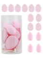 14pz Set Spugnetta Trucco Beauty Blender Piumino Cipria Asciutto Umido Rosa Senza Lattice - Rosa Confezione da 14 Con Barattolo