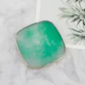 Square Resin Nail Art Palette Green Agate Style Display Board for Makeup Painting Tool - Square Style / Green