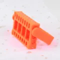 Scatola di immagazzinaggio arancione a 16 fori per punte per unghie supporto da esposizione - Supporto per Punte a 16 Fori / Arancione