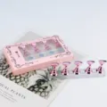 Roze magnetische nagelpraktijkstandaard met heldere acrylbasis, herbruikbare nageldisplayhouder. - Acryl Nagel Oefenstandaard Roze