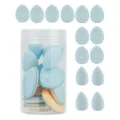 Set 14 spugnette trucco in barattolo, blender a goccia blu per uso asciutto e bagnato. - Blu Confezione da 14 Con Barattolo