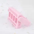 Scatola di immagazzinaggio rosa per punte per unghie supporto espositore da scrivania - Supporto per Punte a 16 Fori / Rosa