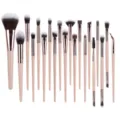 Professionele make-up kwastenset met roségouden handvatten en zachte haren voor een vlekkeloze look. - 20 Delige Champagne Lidschaduw Borstel Set
