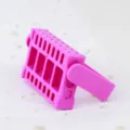 Supporto rosa a 16 fori per punte da trapano per unghie e organizzatore per manicure. - Supporto per Punte a 16 Fori / Rosso rosa