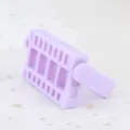Scatola di immagazzinaggio del supporto della punta del chiodo di plastica viola 16 fori - Supporto per Punte a 16 Fori / Viola