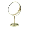 Specchio da trucco da tavolo 6 pollici dorato, specchio da terra bifacciale per vanity. - Specchio da Tavolo Rotondo / 5 Pollici / Oro