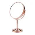 Specchio da trucco da tavolo rotondo in oro rosa da 6 pollici specchio cosmetico da tavolo - Specchio da Tavolo Rotondo / 5 Pollici / Oro rosa