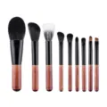 9-Piece Professional Mini Makeup Brush Set Portable Travel Powder Eyeshadow Cosmetic Tool - 9 Pieces Mini Wool Makeup Brushes - OPP Bag