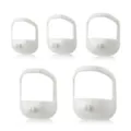 5pcs white plastic beard shaping tool, goatee template and trimming guide set for men grooming. - 5 Pieces / White
