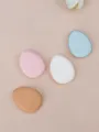 Mini houppettes de maquillage, éponges doigt en forme de goutte, fond de teint. - 4 Pièces (Brun Rose Blanc Bleu)
