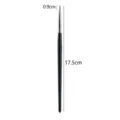 Professional fine eyeliner brush and detail makeup brush for precise eye makeup application. - Black Silver Eyeliner Brush