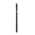 Professional black makeup brush with gold accent ferrule, ideal for precise eyeshadow and contour blending. - Single Ring Eyeshadow Brush