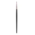 Fine detail eyeliner brush variant, black handle with rose gold ferrule for makeup. - Black Gold Eyeliner Brush
