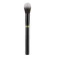 Professional makeup brush with black handle and soft synthetic gradient bristles for flawless. - Single Ring Highlighter & Blush Brush