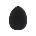Mini houppette de maquillage noire en forme de goutte avec surface texturée pour fond de teint. - 1 Pièce / Noir