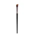 Precise angled eyeliner brush with synthetic fiber hair and ergonomic black handle for makeup. - Black Gold Eyebrow Brush
