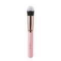 Pink handle makeup brush, synthetic bristle foundation brush and powder blending tool. - Single Flame Brush / Pink Gold
