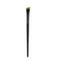 Professional angled eyeliner brush with synthetic fiber hair and black handle for precise makeup application. - All Black Eyebrow Brush