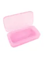 Scatola di disinfezione per unghie in plastica rosa con vassoio di filtro trasparente. - Taglia S / Rosa