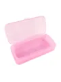 Scatola di disinfezione per unghie in plastica rosa con cestello di drenaggio a doppio strato. - Taglia L / Rosa