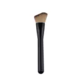 Wave-shaped makeup brush, angled contour and foundation brush with sleek black handle, single pack. - Single Horseshoe Black Brush