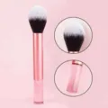 Mini pink makeup brush for blush and powder, soft synthetic bristles with metal handle. - RT Long Handle Flame Brush Transparent