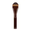Brown tongue shaped foundation brush makeup tool for flawless liquid cream application - Tongue Shape Coffee Full Plastic