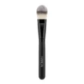 Professional tongue-shaped foundation makeup brush with thick aluminum tube for flawless finish - Tongue Shape Foundation Brush - 190 All Black