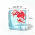 Χριστουγεννιάτικο παγάκι squishy παιχνίδι αργή επαναφορά ανακούφιση άγχους 5cm χαριτωμένο - Στυλ Χριστουγεννιάτικου Παγοκύβου (5cm) / Μπλε