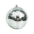 Klassische silberne Diskokugel mit Spiegeln für Partys, KTV und Bühnendekoration. - 20cm Größe / Silber
