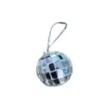 Silberner Spiegel Diskokugel Weihnachtsfeier Hängende Dekoration Ornamente Foto Requisiten - 2CM Packung / Silber
