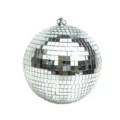 Spiegelkugel fuer Party KTV Bar Hochzeit Dekoration Buehnenbeleuchtung haengende Kugel - Metallring-Stil / 15cm Größe / Silber