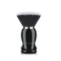 Mango negro grande brocha maquillaje polvo y cepillo limpieza polvo uñas profesional - Brocha de Base Plana