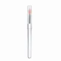 Pinceau à lèvres en silicone avec capuchon transparent et tête souple pour un maquillage précis. - Rouge pastèque