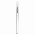 Pinceau à lèvres en silicone souple avec capuchon transparent et manche en cristal pour maquillage. - Pinceau à Lèvres Nude