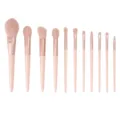 Set di 11 Pennelli per Trucco Professionali Setole Sintetiche Morbide Cipria Cosmetico - Rosa