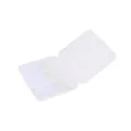 Ensemble de 3 pinceaux de masque facial en silicone portables avec boîte de rangement transparente. - Blanc
