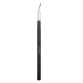 Curved Eyeliner Brush Black Handle Rose Gold Ferrule Fine Precision Makeup Tool Variant - Bent Eyeliner Brush With Logo / Black & Gold