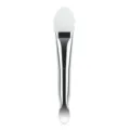 Pinceau masque facial en silicone double embout avec spatule en metal outil de beaute pro - Pinceau à Masque en Silicone Argenté