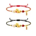 Chice chinesische Sternzeichen Pferd geflochtene Armbänder Set, Glücksarmband Schmuck für Frauen. - S722 Rote Kordel Pferd