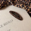 Pinza para el pelo con estampado de leopardo clip lateral accesorio elegante para mujer pelo - Pinza BB Ovalada de Leopardo de Terciopelo