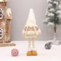 Weihnachten teleskopisch Zwerg Plüschpuppe gesichtslos Feiertag Heimdekoration Tisch Ornament - Ausziehbarer Stil - Weiblich (HX-21046B)