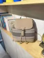 Sac à dos élégant en toile pour femme, sac de voyage décontracté tendance et chic. - Gris